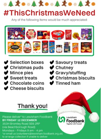 Lewisham Food Bank Christmas 2025